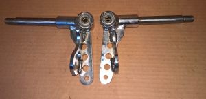 NEW OLD STOCK Jolly Kart 125cc Shifter Kart Steering Spindle Stub Axle LH / RH Set M10 D17