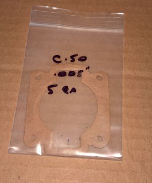 NEW (QTY 5) 0.005" Comer C50 C51 C52 Cylinder Base Gasket Kid Kart Engine Motor