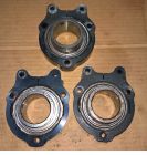 (Qty 3) CRG Kart 40mm Axle Bearing Cassette Mount Holder Housing + Bearings