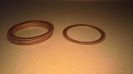 NEW (Qty 5) Misc. Kart Copper Head Gasket Shim 50.7mm x 63.7mm CONCAVE