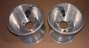 NEW (QTY 2) 5" x 125mm Righetti Ridolfi Kart Wheel M8 3/58